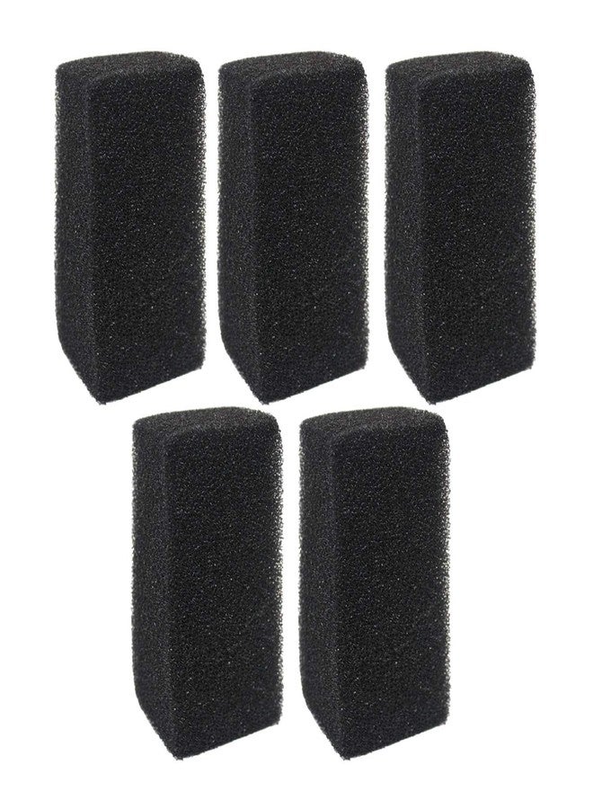 TRADESK Anky Aquarium Sponge Filter Refills, Set of 5, Black Foam for Mechanical and Biological Filtration, Fresh & Salt Water Fish Tank - Image 1